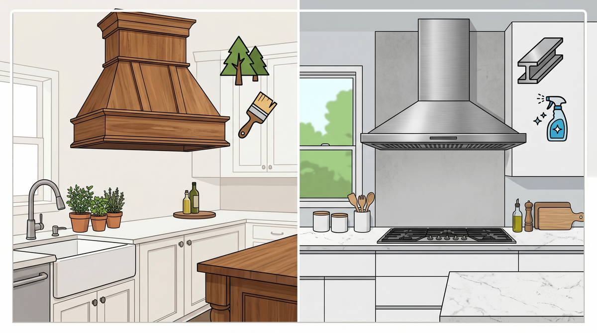 How Do I Choose Wooden range hood or stainless steel?