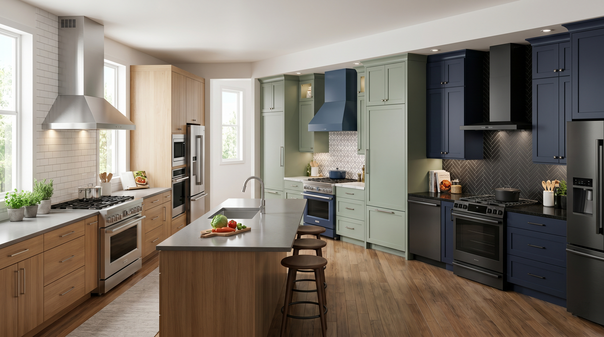 How to match your range hood color to other kitchen appliances?