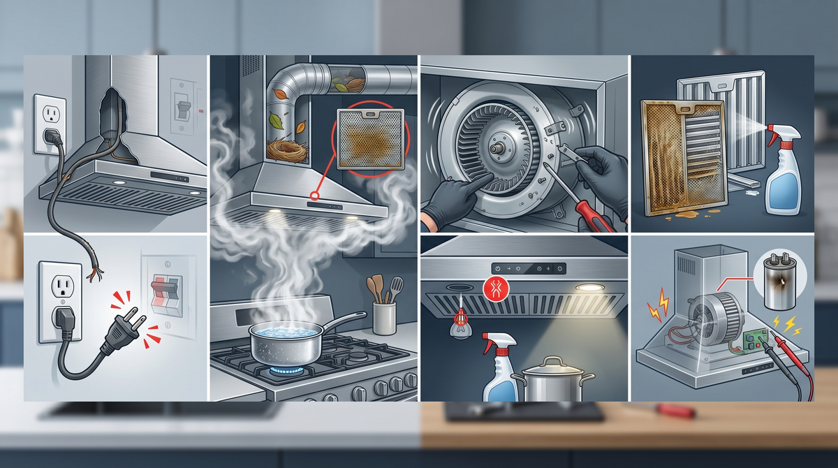 What are common range hood problems?