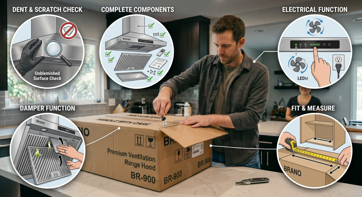 What to Look for When Your New Range Hood Arrives？