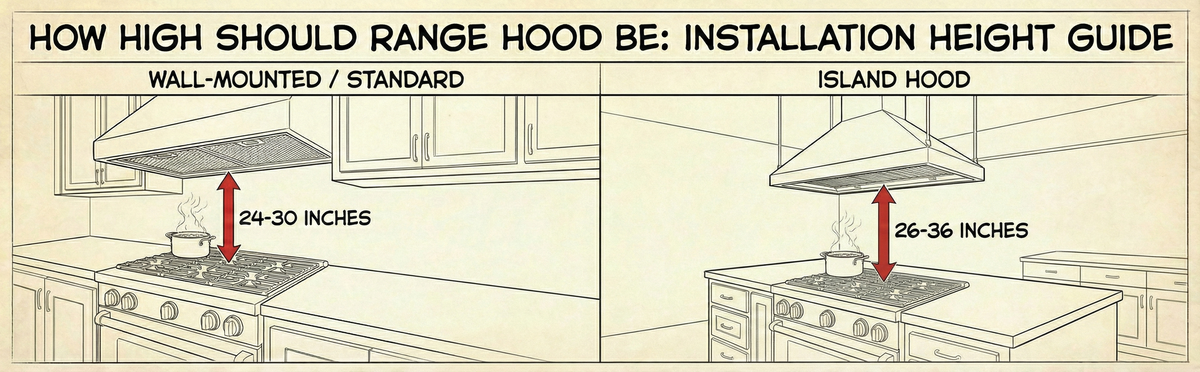 How High Should a Range Hood Be