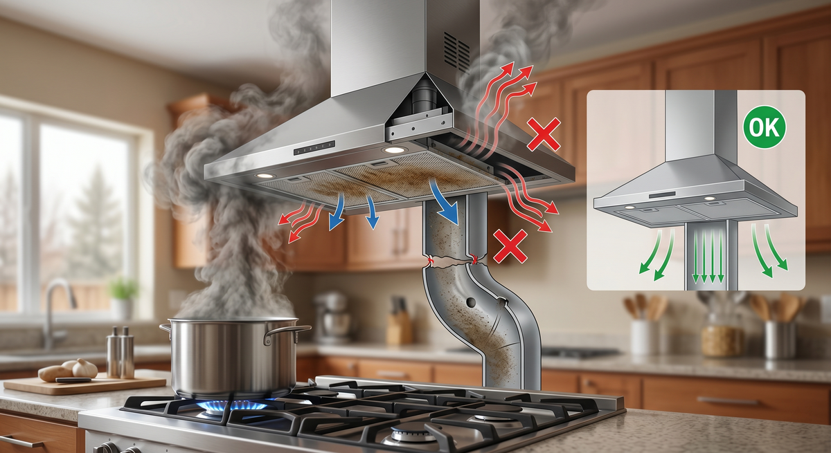 Why Your Range Hood Isn’t Clearing the Smoke？