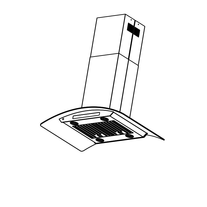 Island Mount Range Hood