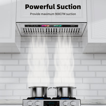BRANO Smart Built-in Range Hood with Ductless Ventilation System (BU09B-V30/36)