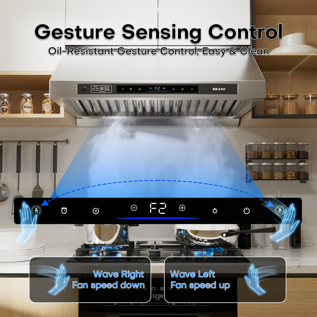 Ducted DC Motor Under Cabinet Range Hood - UCE16
