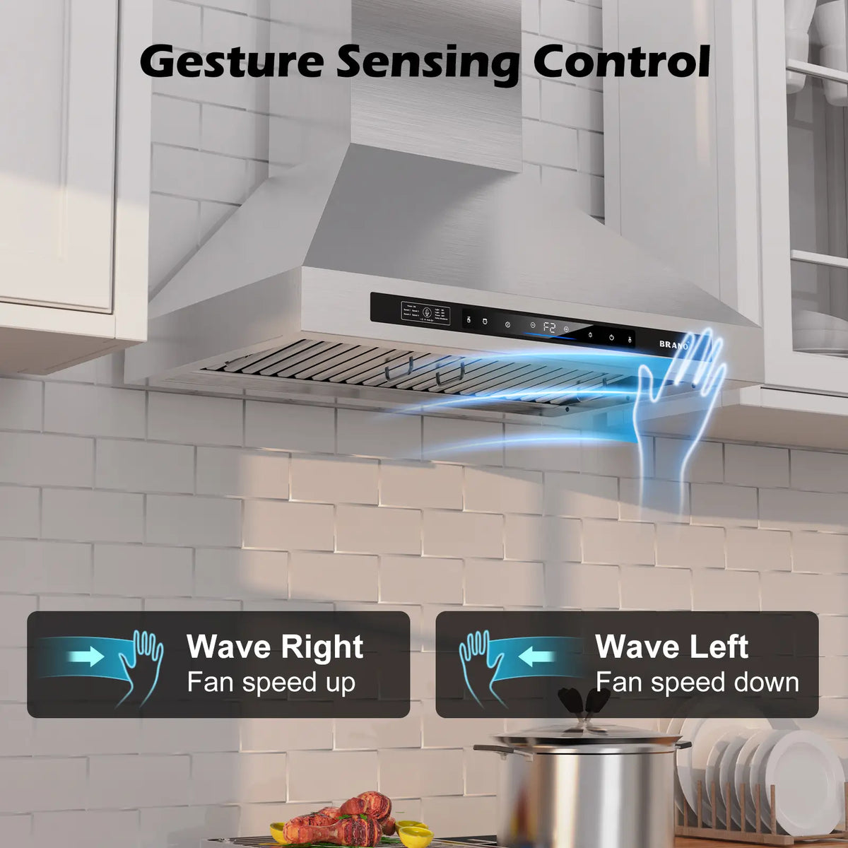 30 Inch Kitchen Ductless Range Hoods With Wall Mounted (TW04B-V30) - Brano
