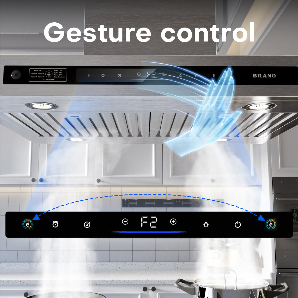 900 CFM Ductless Island Exhaust Hood - SL21S
