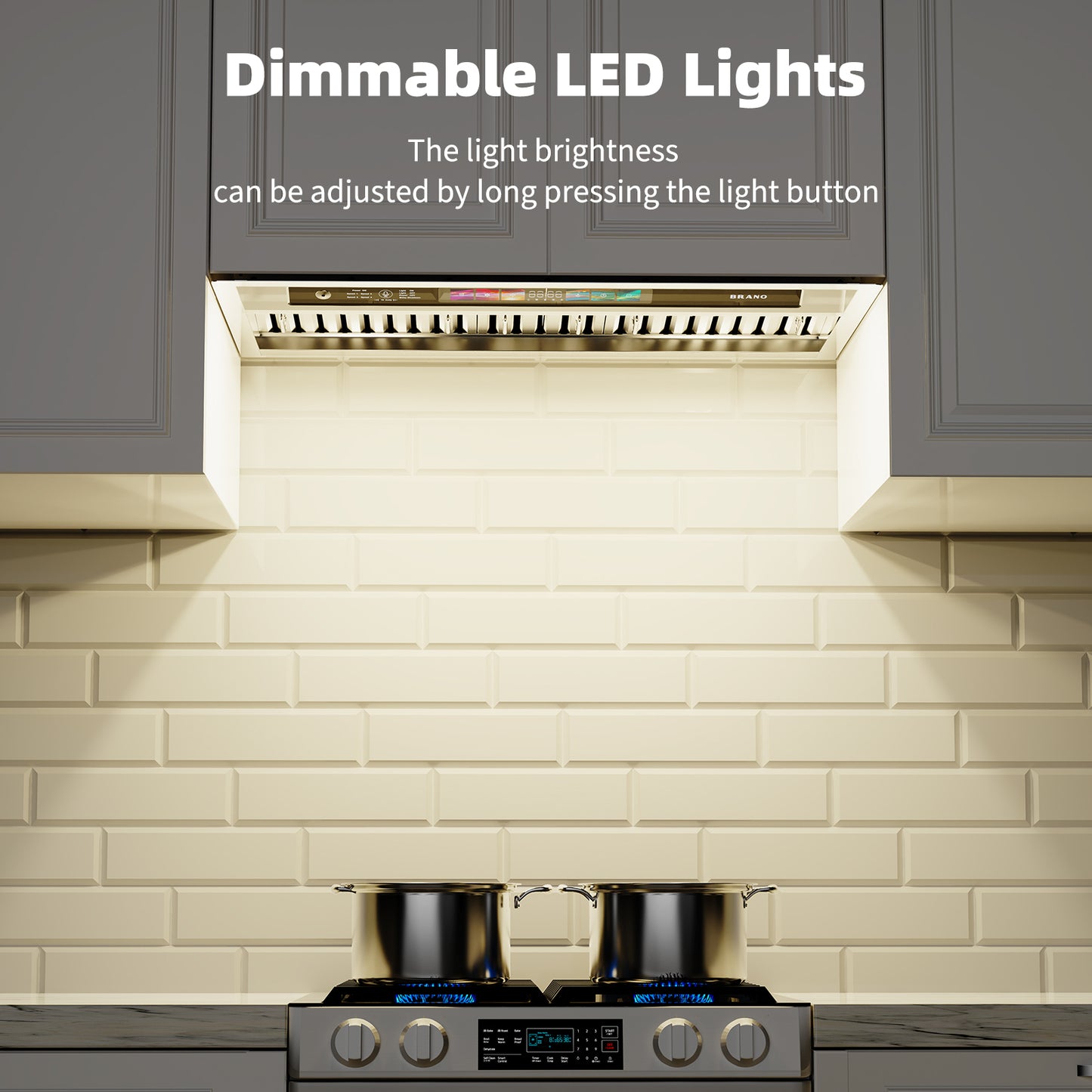 BRANO Smart Built-in Range Hood with Ductless Ventilation System (BU09B-V30/36)