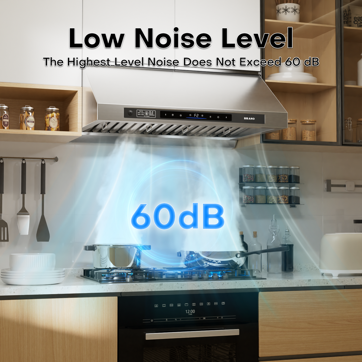 Ducted DC Motor Under Cabinet Range Hood - UCE16