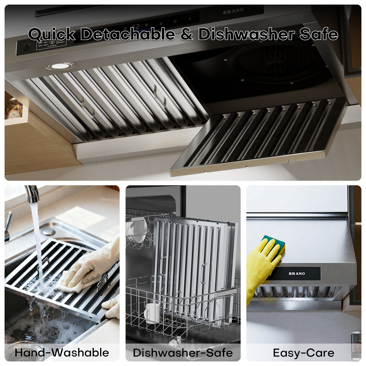 Ducted DC Motor Under Cabinet Range Hood - UCE16