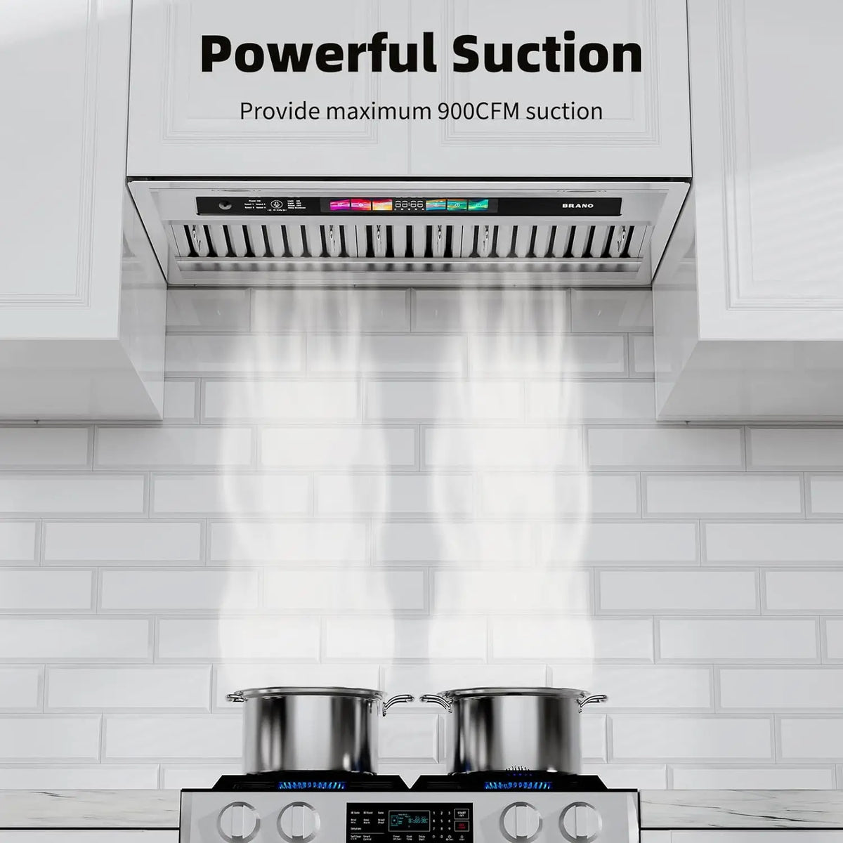 36 Inch Convertible Insert Cooktop Hood (BU09B-V36) - Brano