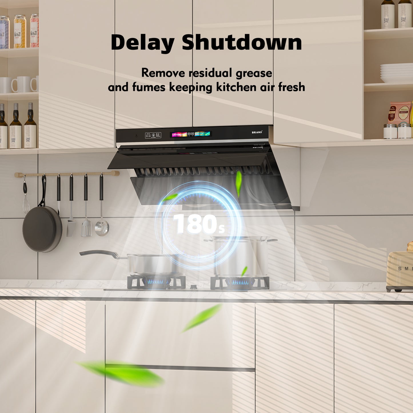 BRANO Smart Side Suction Under Cabinet Kitchen Hood Cooking (GXEA-T06-30)