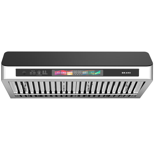 Brano 30 Inch Stainless Steel Ducted Under Cabinet Range Hood