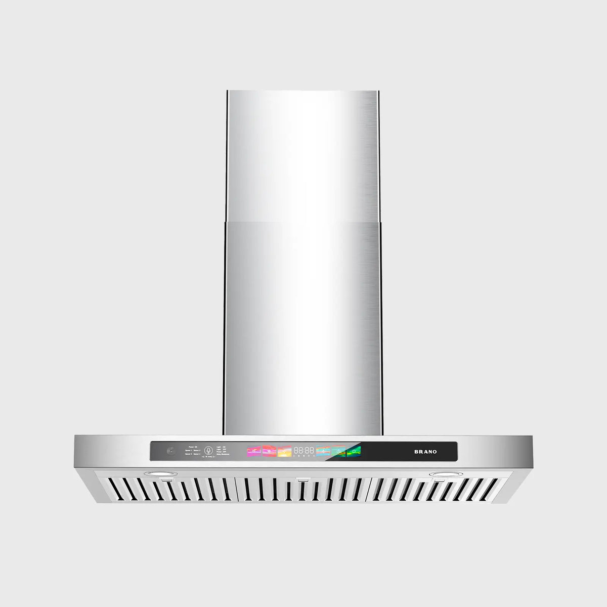 36 Inch Wall Mounted Range Hood Ducted With Stainless Steel  (TSG05S-V36) - Brano